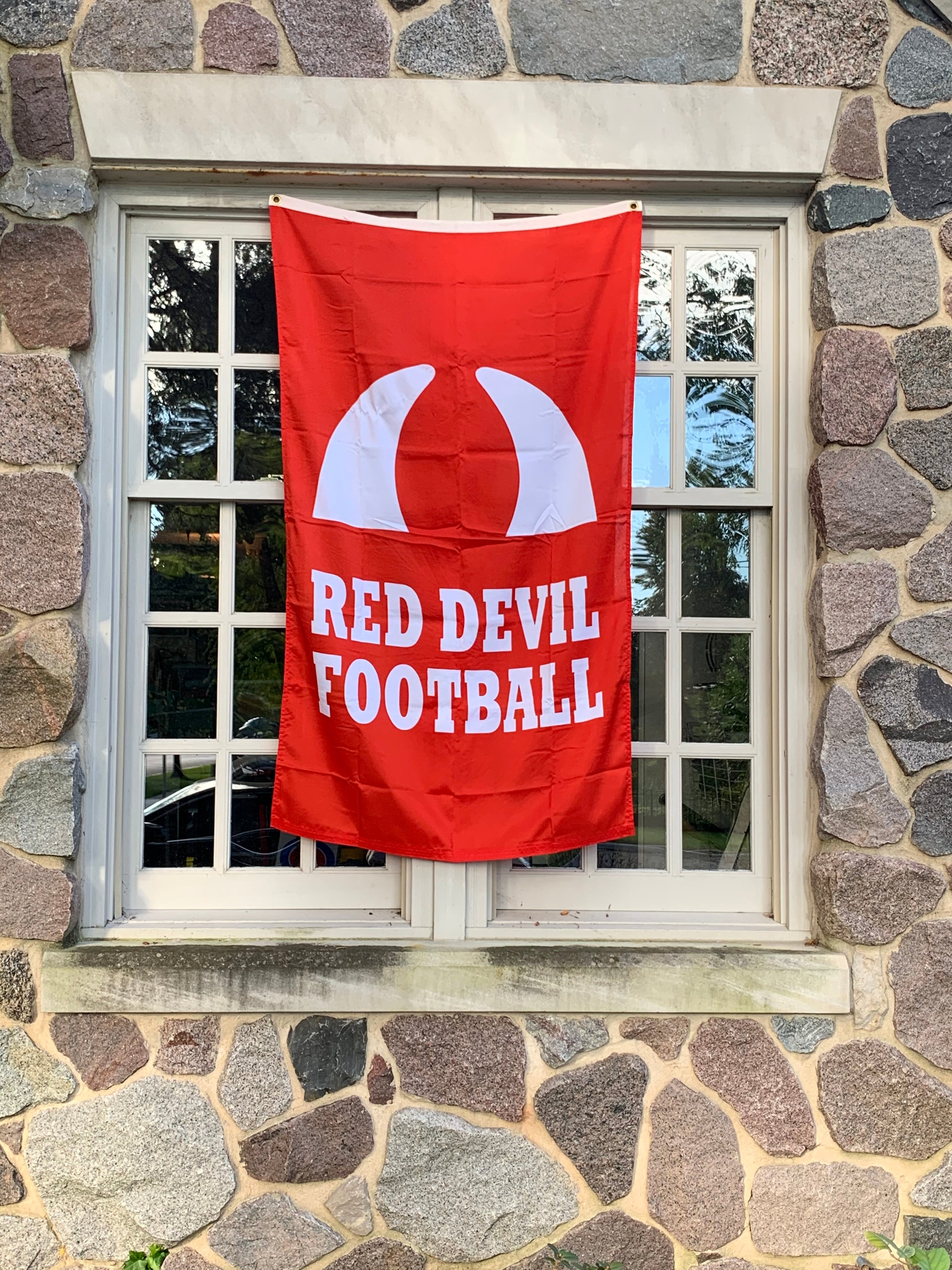 Red Devil Football Flag Hinsdale Central Football Club